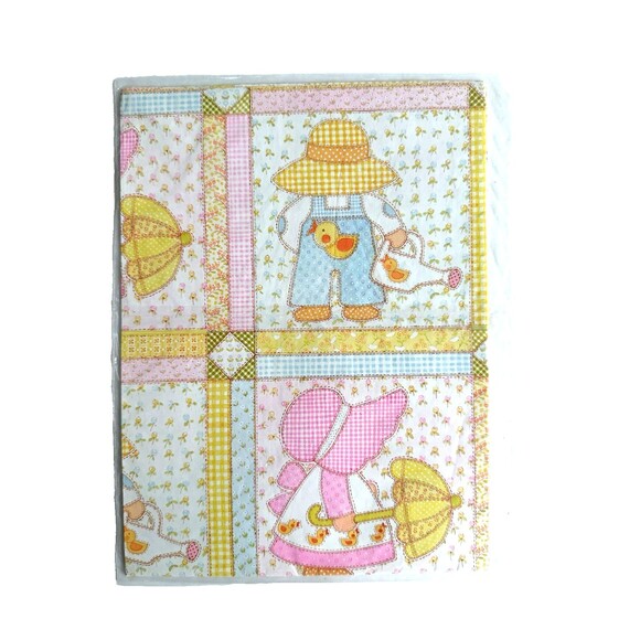 Vintage Baby Shower Gift Wrap Sun Bonnet Sue & Sam American Greeting SEALED - Picture 1 of 3